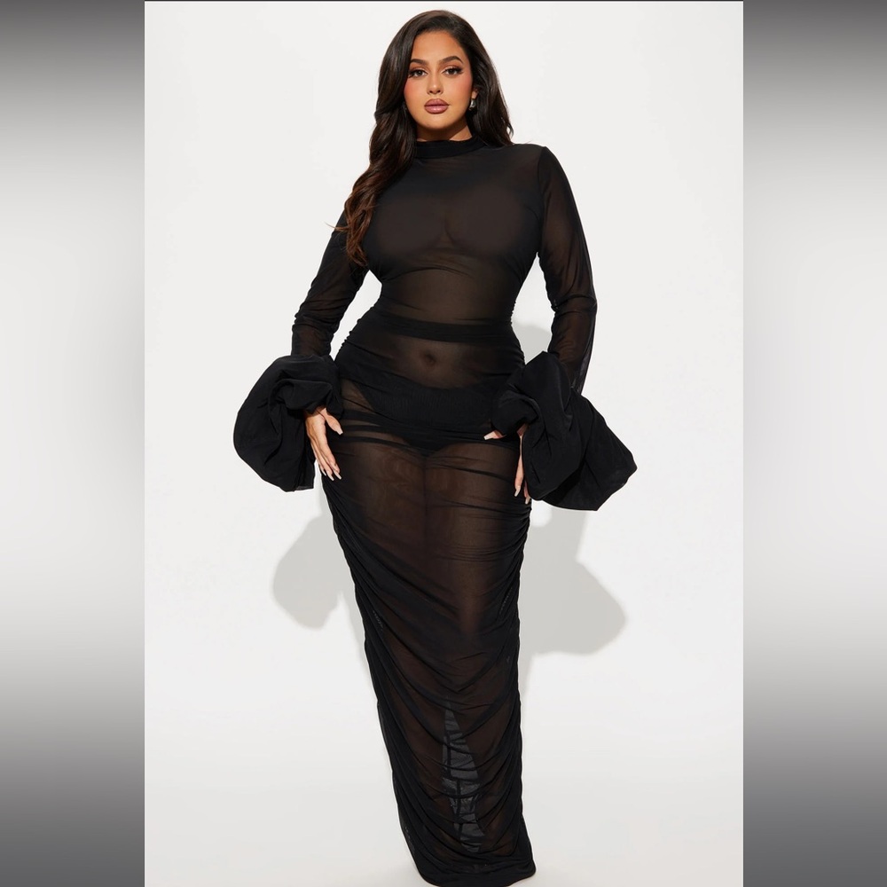 Mila Sheer Maxi Dress